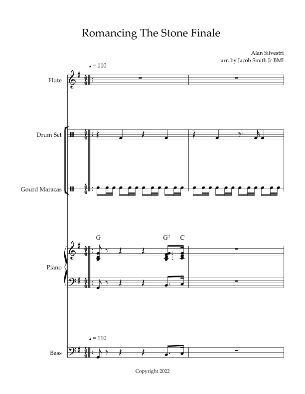 Romancing The Stone (end Credits Theme) (arr. Jacob Smith, Jr.)