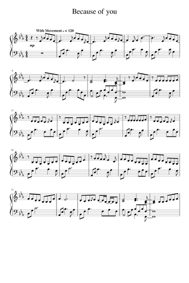 Because Of You (arr. Kelly Clarkson)