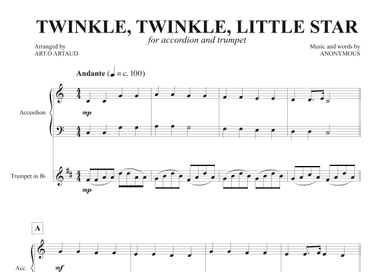 Twinkle Twinkle Little Star (arr. Art.o Artaud)