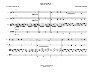 Red River Valley (arr. Dominic Meccia)