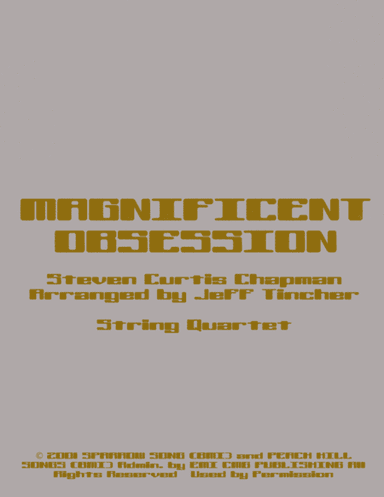 Magnificent Obsession (arr. Jeff Tincher)