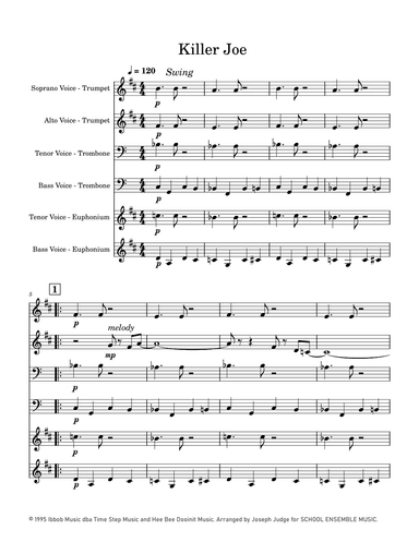 Cool Joe, Mean Joe (killer Joe) (arr. Joseph Judge)