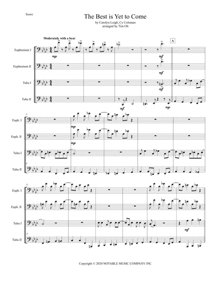 The Best Is Yet To Come (arr. Tim Olt)