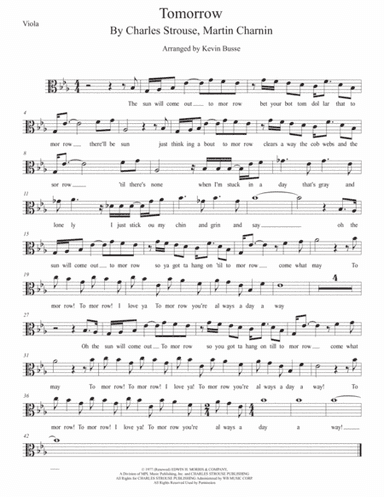 Tomorrow (arr. Kevin Busse)