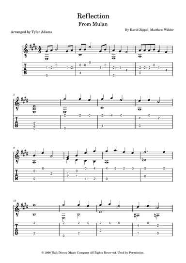 Reflection (arr. Tyler Adams)