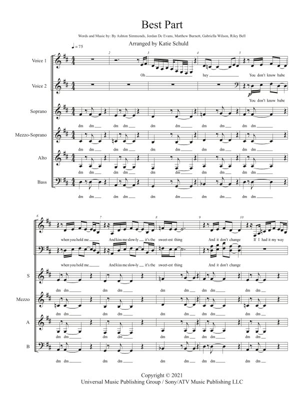 Best Part (arr. Katie Schuld)