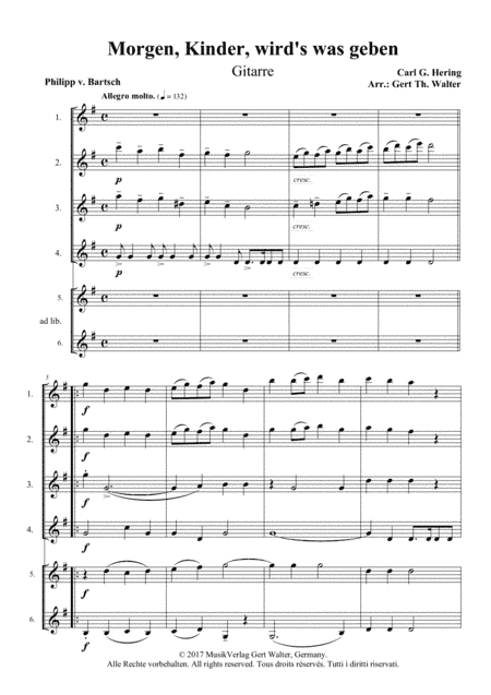 Tomorrow, Children, You'll Get Something (arr. Gert Th. Walter)