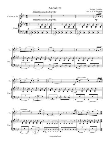 Andaluza (arr. Nick Lacanski)