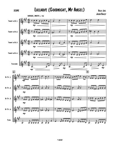 Lullabye (goodnight, My Angel) (arr. Jason Bailey)