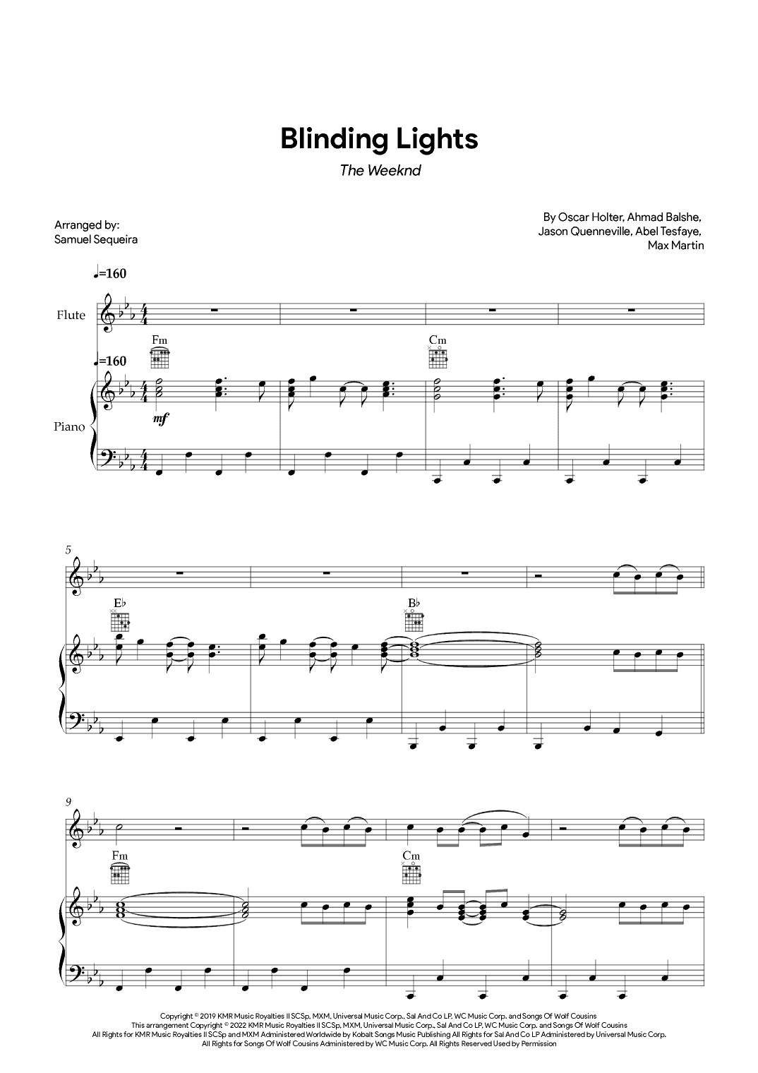 Blinding Lights (arr. Samuel Sequeira)