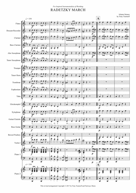 Radetzky March (Mixed Ensemble) (arr. Tony Tournoff)