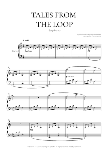 Tales From The Loop (arr. Pedro Merendi)