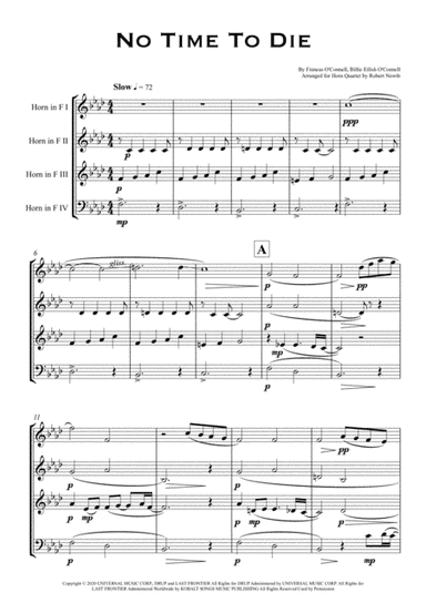 No Time To Die (arr. Robert Newth)