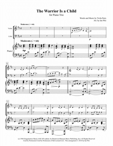 The Warrior Is A Child (arr. Ian Wei)