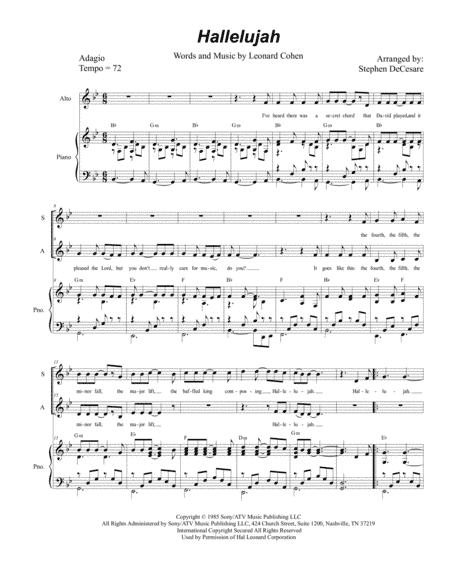 Hallelujah (arr. Stephen DeCesare)