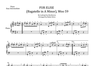 Fur Elise (bagatelle In A Minor), Woo 59 (arr. Rafael Alves)