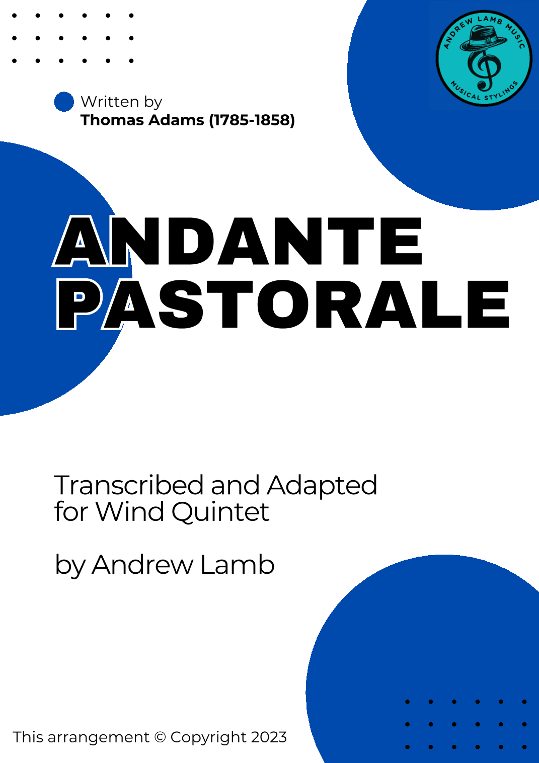 Thomas Adams | Andante Pastorale | Wind Quintet (arr. Andrew Lamb)