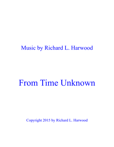 From Time Unknown