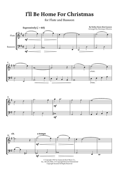 I'll Be Home For Christmas (arr. Henrique Oliveira)