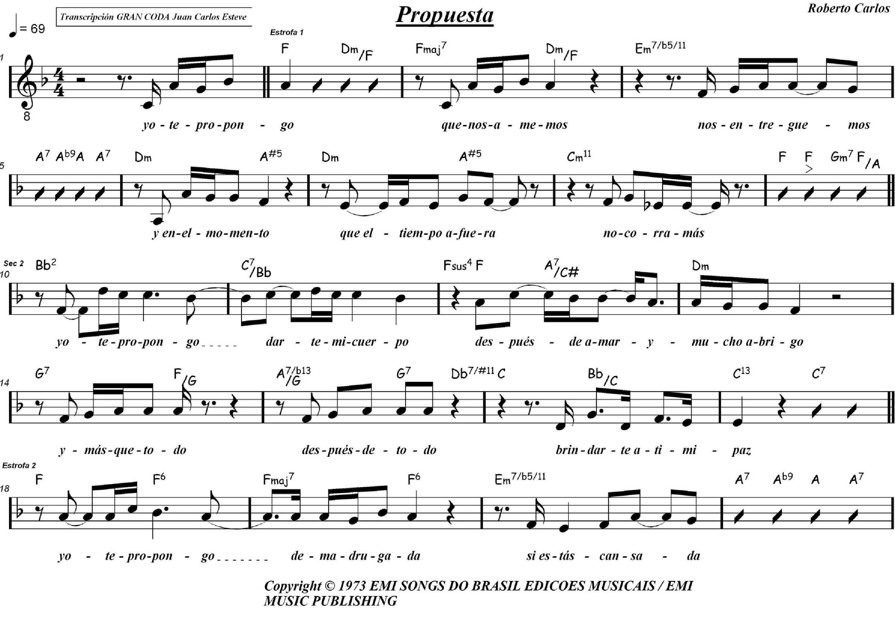 Proposta (arr. juan carlos esteve / Gran Coda)
