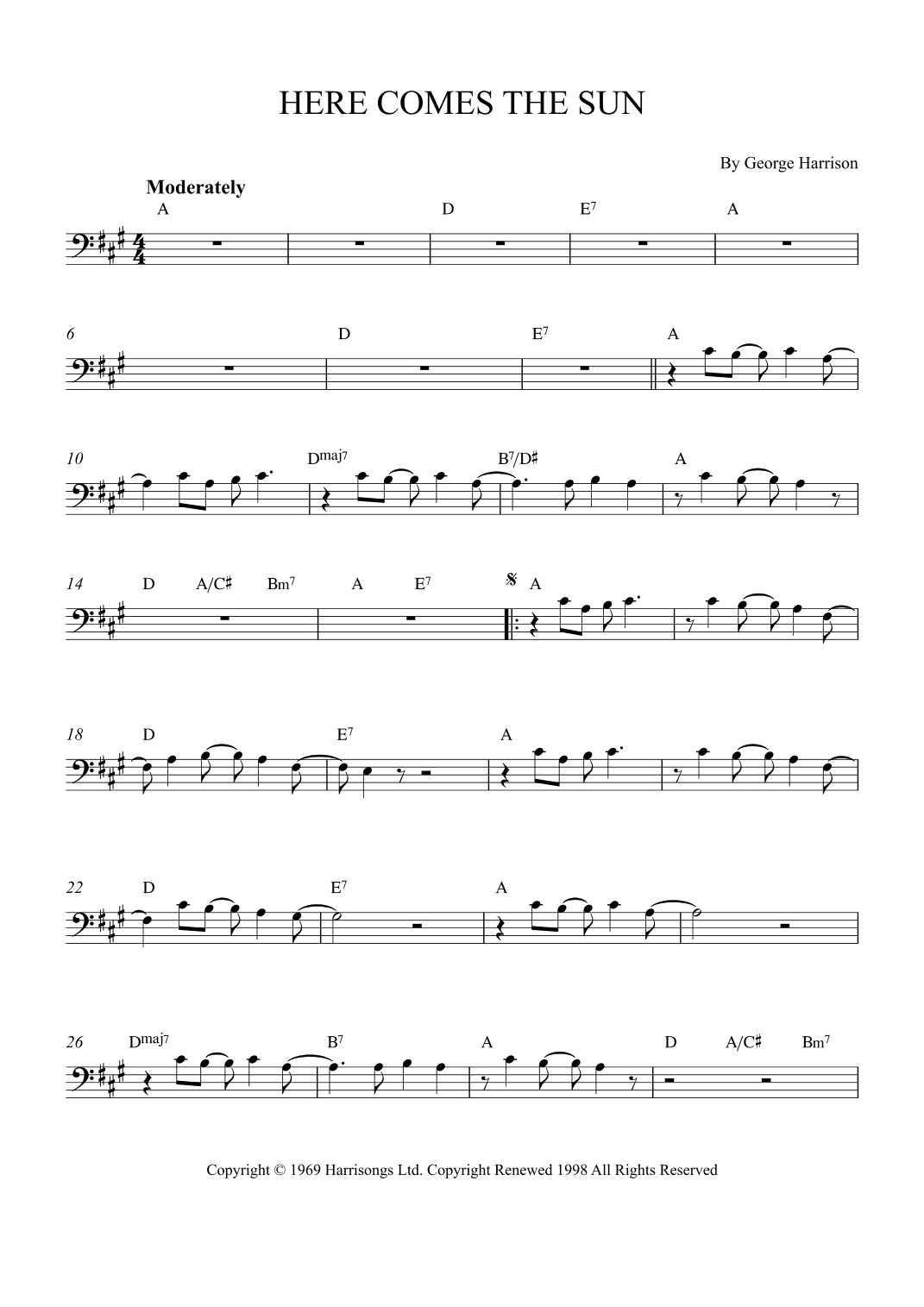Here Comes The Sun (arr. Alex Nunes Rodrigues)