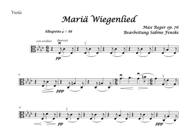 Mariae Wiegenlied (Maria’s Lullabye) (arr. Sabine Fenske)