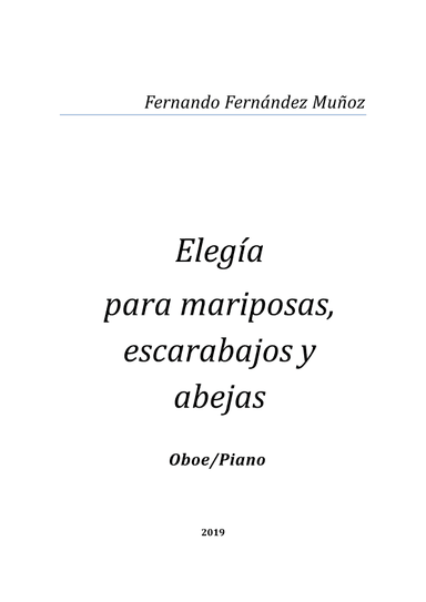 Elegía para mariposas, escarabajos y abejas