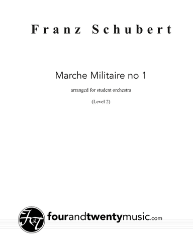 Marche Militaire no 1, arranged for school orchestra (arr. Brett Thompson)