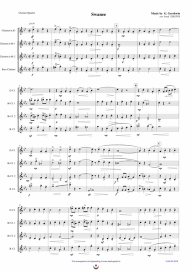 Swanee (arr. Josef STASTNY)