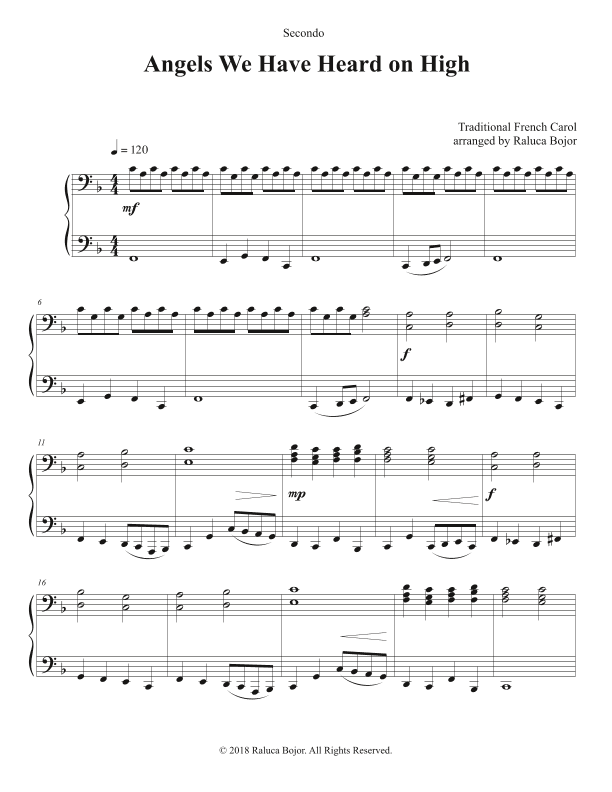 Angels We Have Heard On High / Gloria in excelsis Deo (arr. Raluca Bojor)