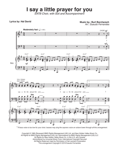 I Say A Little Prayer (arr. Sueudo Fernandes)