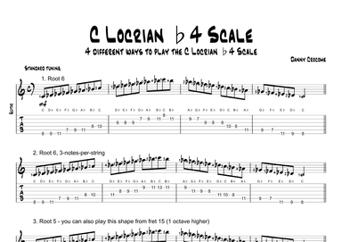 C Locrian b4 Scale (4 Ways to Play)