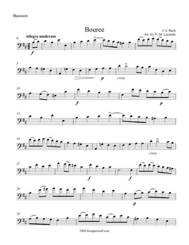 Bouree (arr. Nick Lacanski)