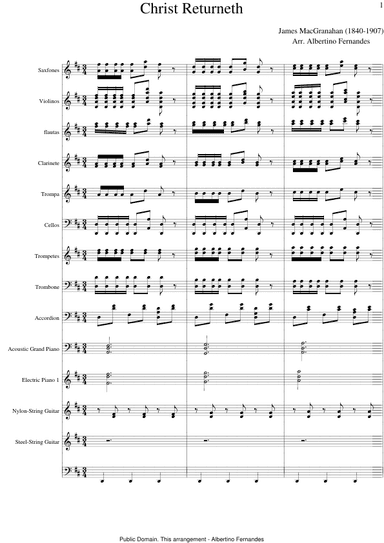 Christ Returneth - Score Only (arr. Albertino Fernandes)