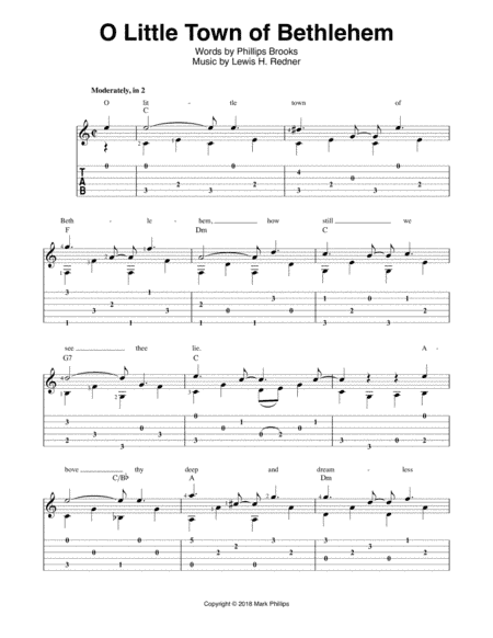 O Little Town of Bethlehem (arr. Mark Phillips)