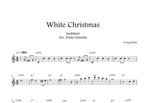 White Christmas (arr. Duda Oriontte)