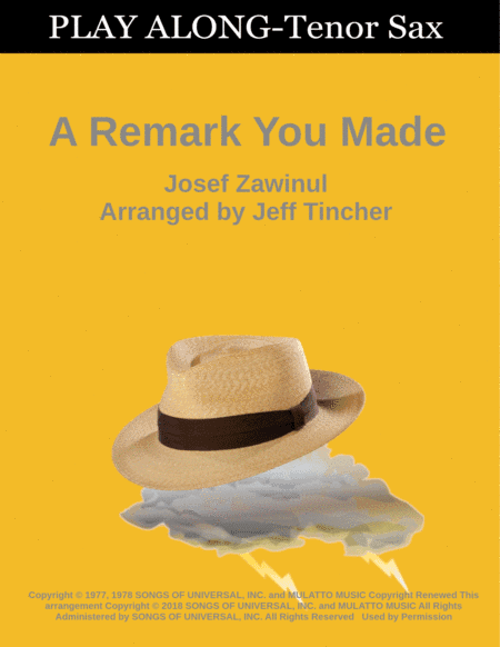 A Remark You Made (arr. Jeff Tincher)
