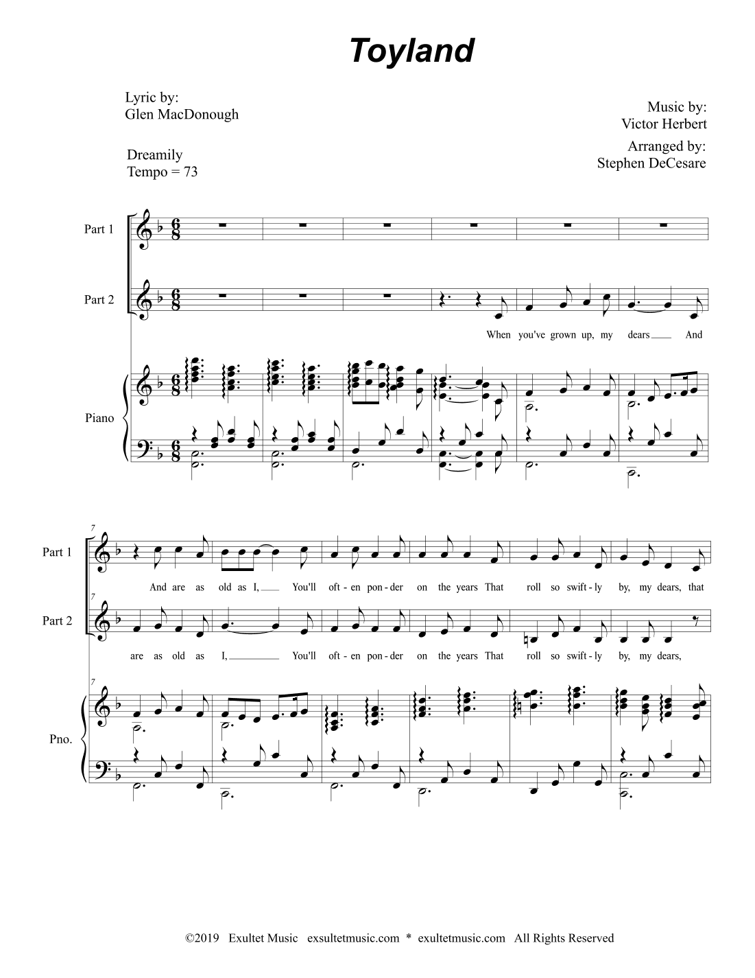Toyland (2-part choir) (arr. Stephen DeCesare)