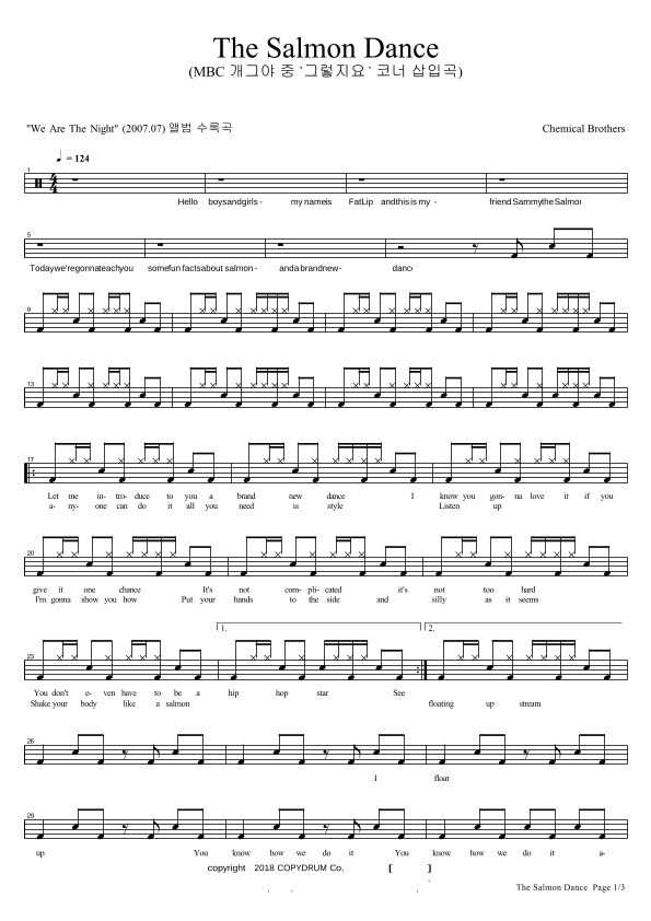 The Salmon Dance (arr. COPYDRUM)