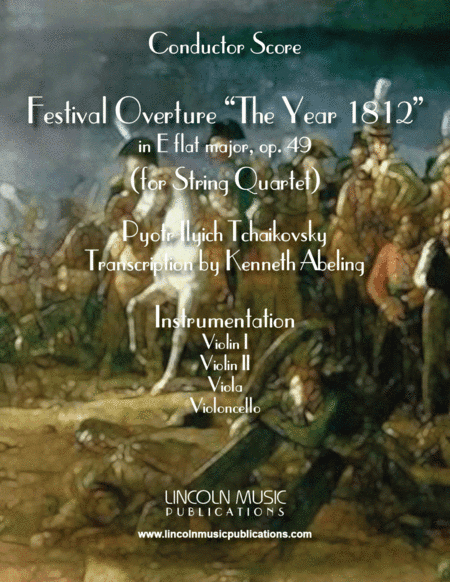 1812 Overture (for String Quartet) (arr. Kenneth Abeling)