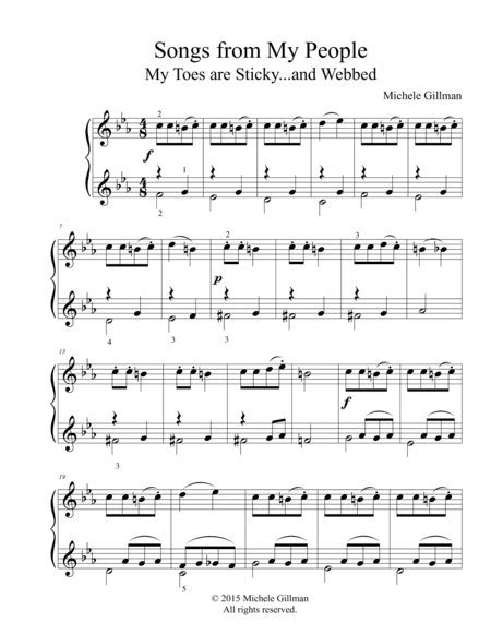 Songs from My People - My Toes are Sticky...and Webbed