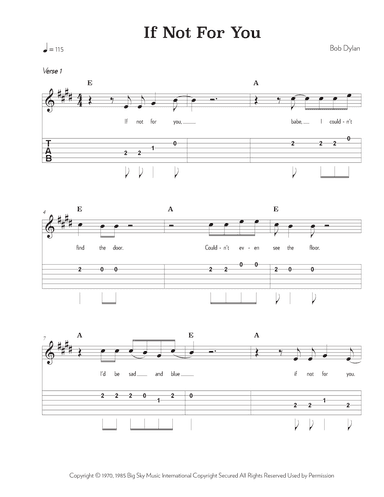 If Not For You (arr. Riverside Guitar School)