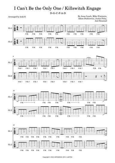 I Can't Be The Only One (arr. koki31)