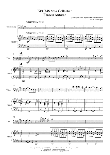 Forever Autumn (arr. Kevin P Holdgate)