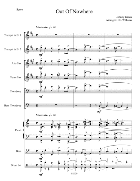 Out Of Nowhere (arr. DB Williams)