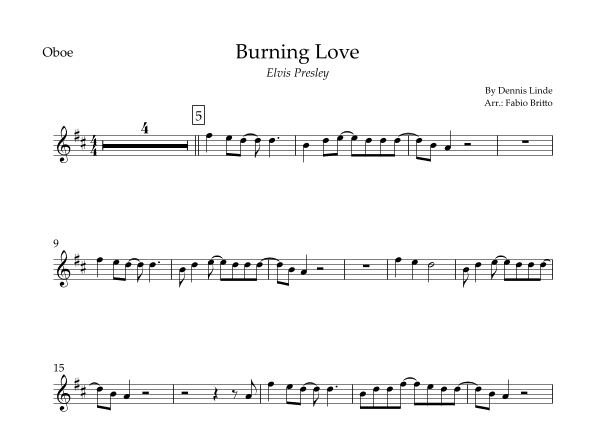 Burning Love (arr. Fabio Britto)