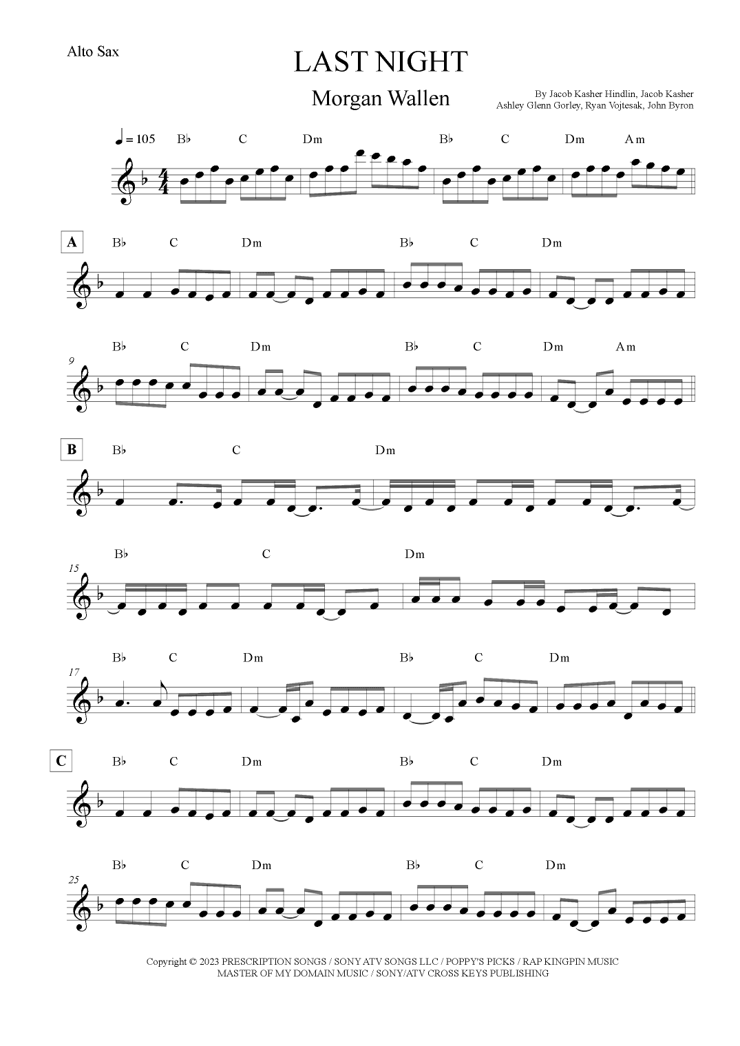 Last Night (arr. Leo Silva)