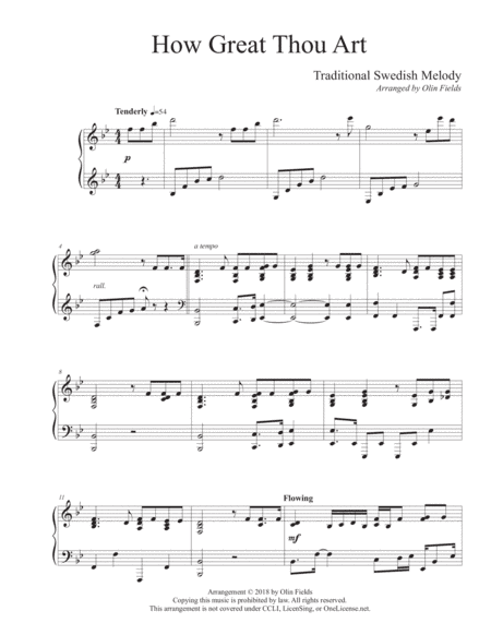 How Great Thou Art (arr. Olin Fields)