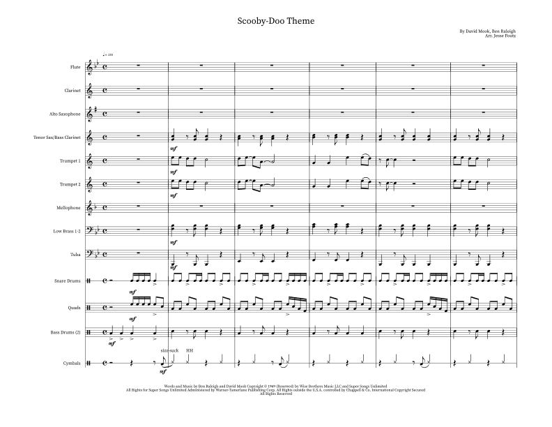 Scooby Doo, Where Are You? (arr. Jesse Foutz)