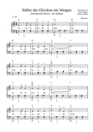 Süßer die Glocken nie klingen (arr. Theo Degler)